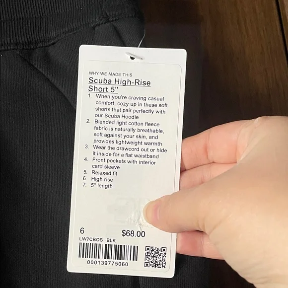 lululemon athletica Scuba high rise short 5” Black Women's Shorts - Picture 2 of 7